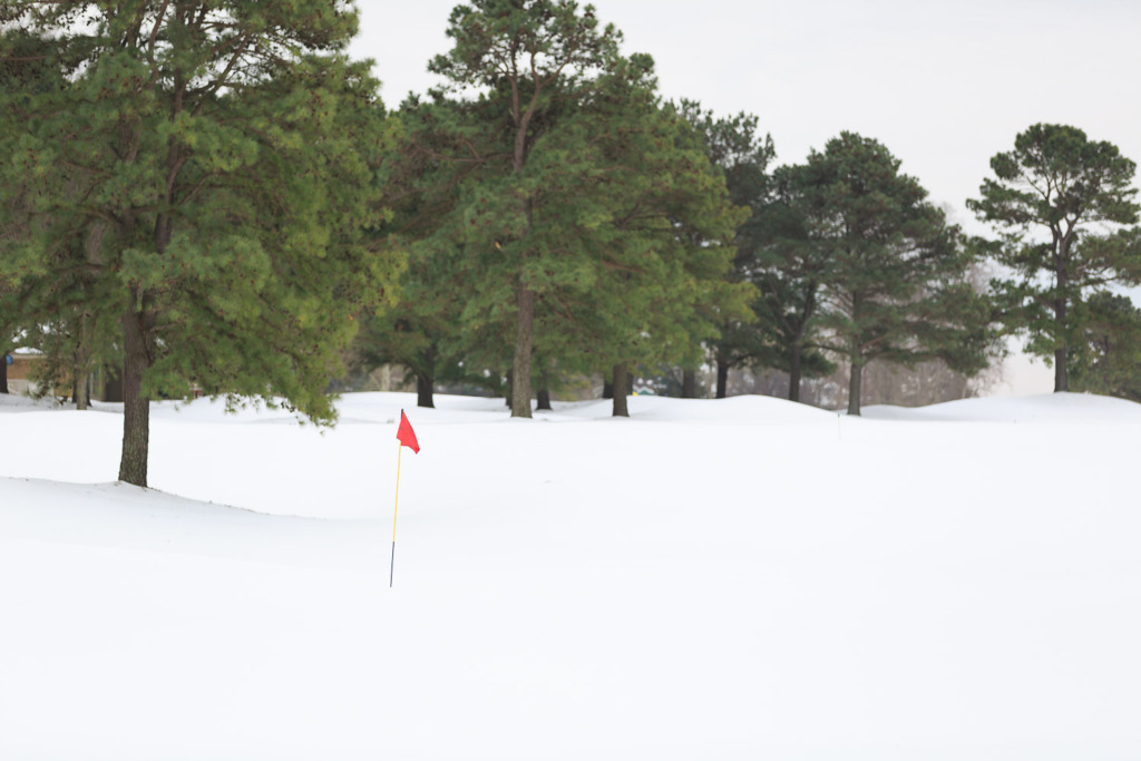 Golf Flag in Snow 1 EV