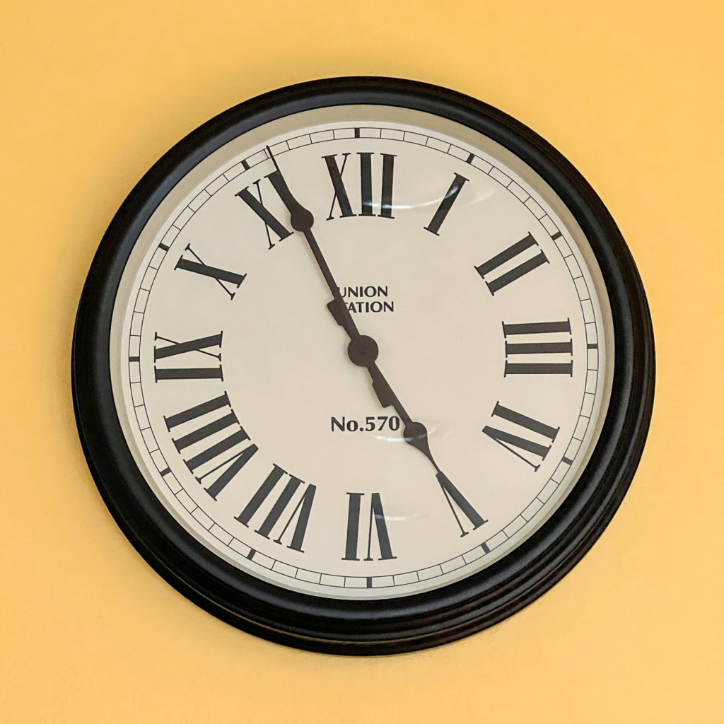 change the time on your wall clock