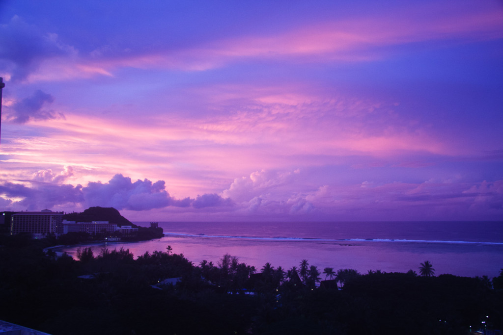 sunset in Guam