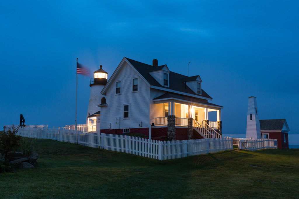 photos in bad weather may require a long exposure like this one of Pemaquid Point Lighthouse in Maine before dawn