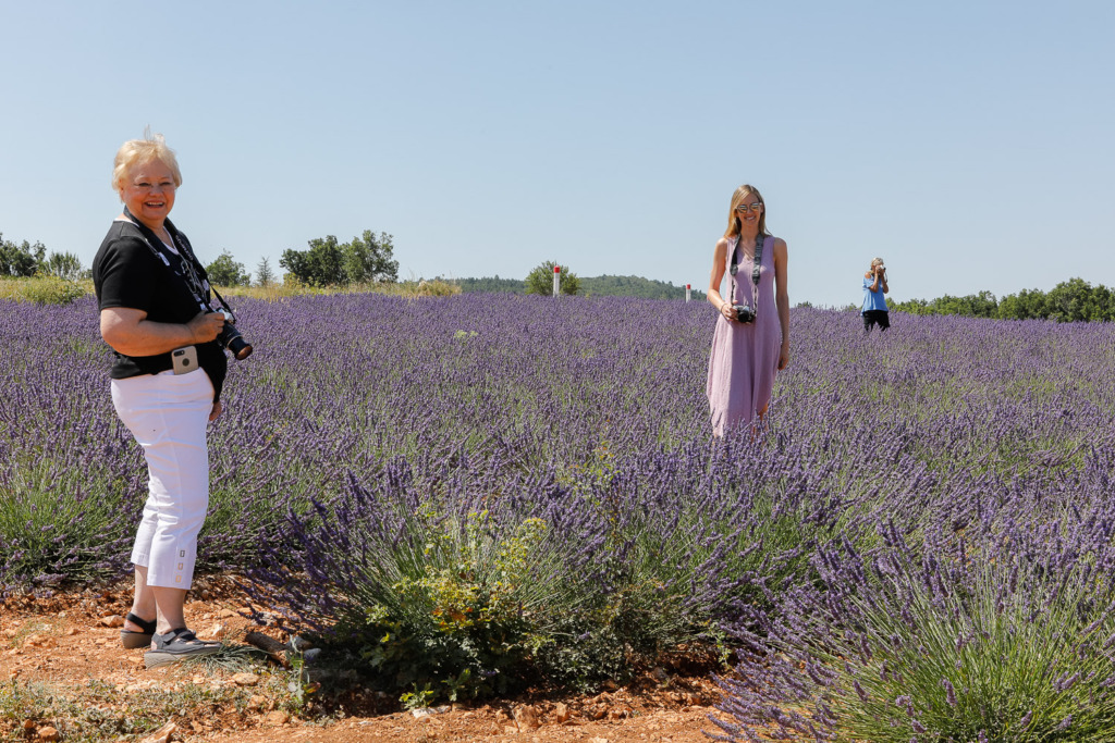 When you make photography your hobby, you'll find photo opportunities everywhere, even in a lavender field, like these three women.