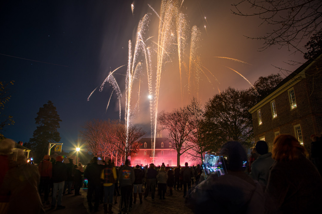 Fireworks in Colonial Williamsburg